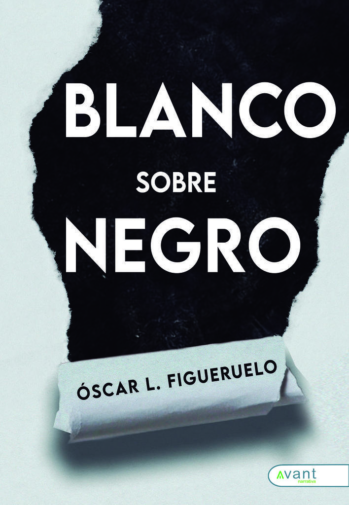 Portada novela Blanco sobre negro