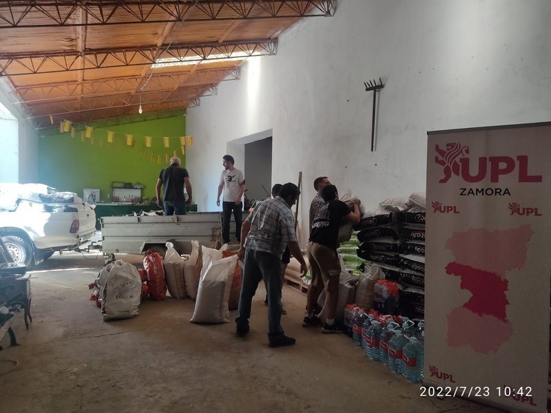 Alimento para ganado en una nave. Foto UPL