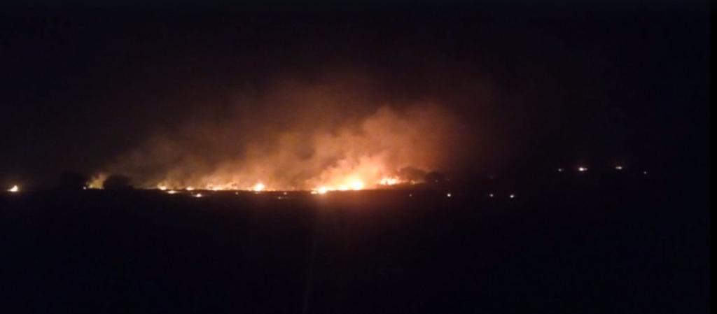 fuego losacio una y media de la noche