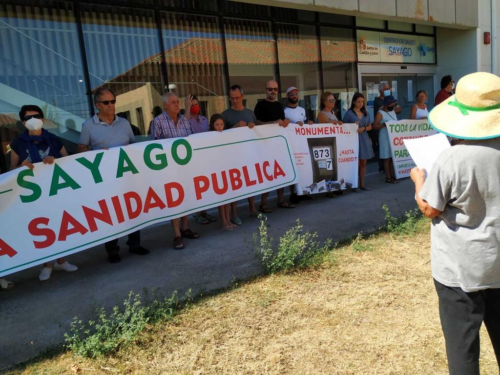 Sayago celebra un año de protestas sanitarias. Fotografía: CEDIDA