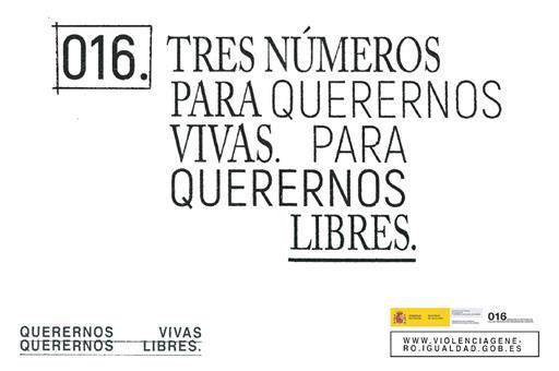 Eslogan nueva campaña contra la violencia de género