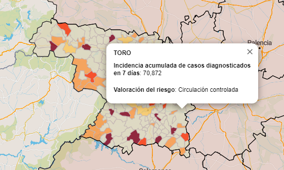 Mapa IA municipios a siete días (9 de agosto)2