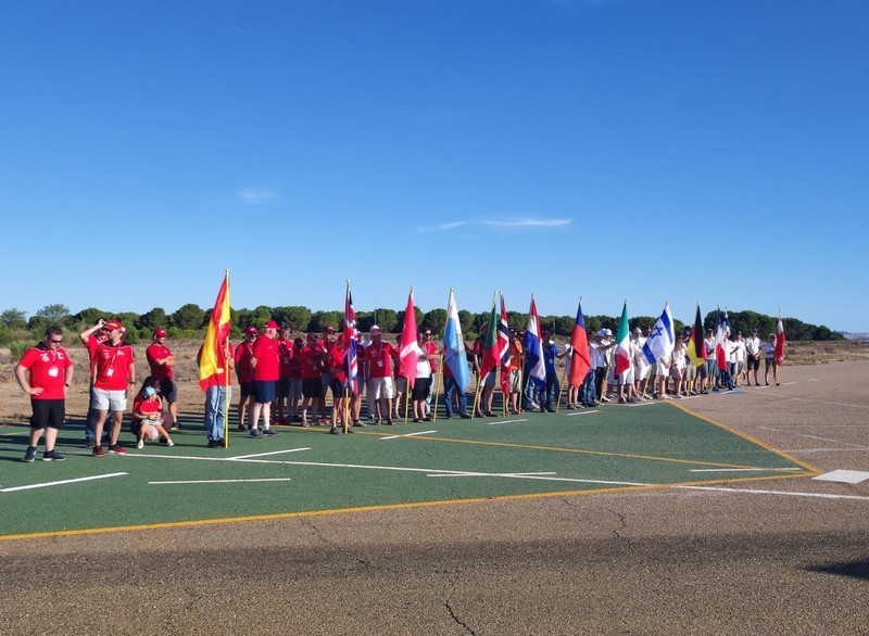 Participantes en el Campeonato. Foto cedida por el Club de Aeromodelismo de Zamora