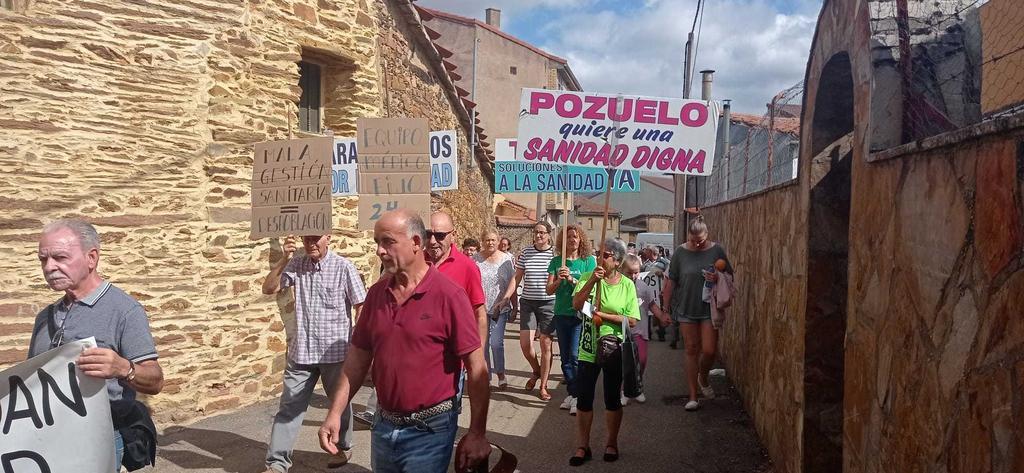 Manifestación sanitaria en Tábara. Fotografía: CEDIDA