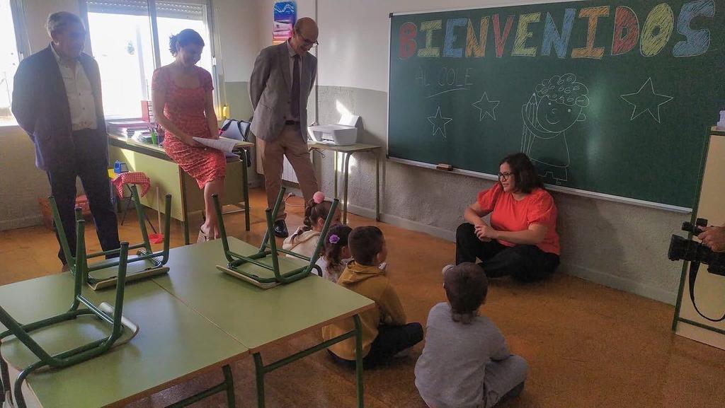 Visita al colegio en El Piñero