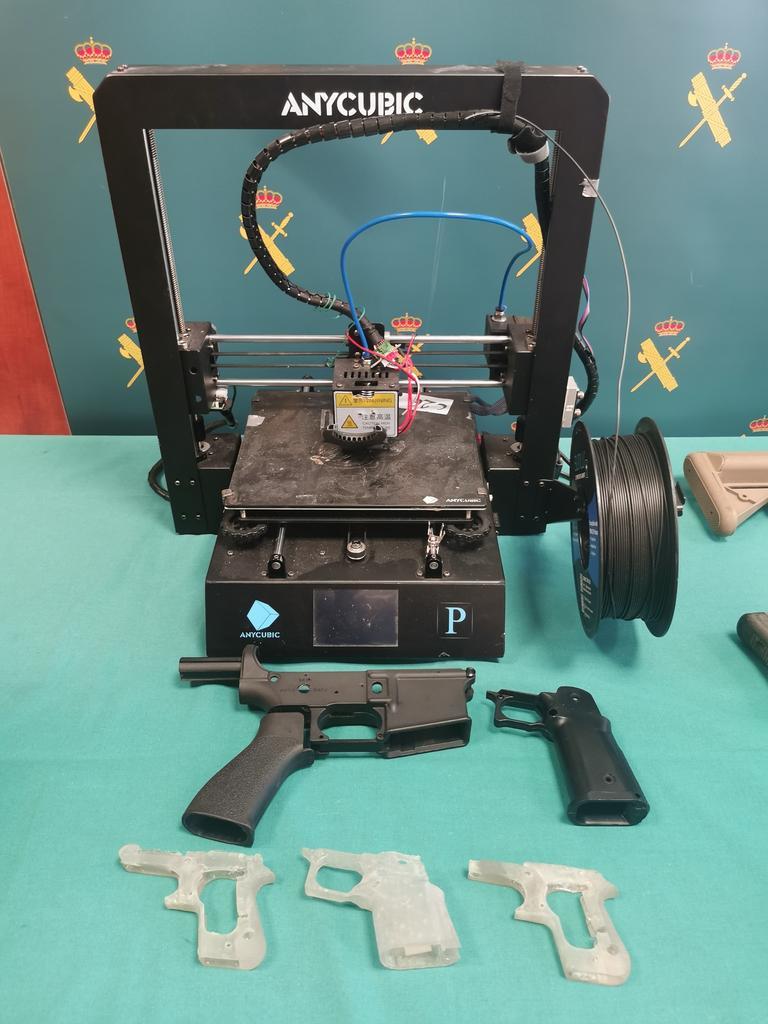 Impresora 3D utilizada para fabricar armas