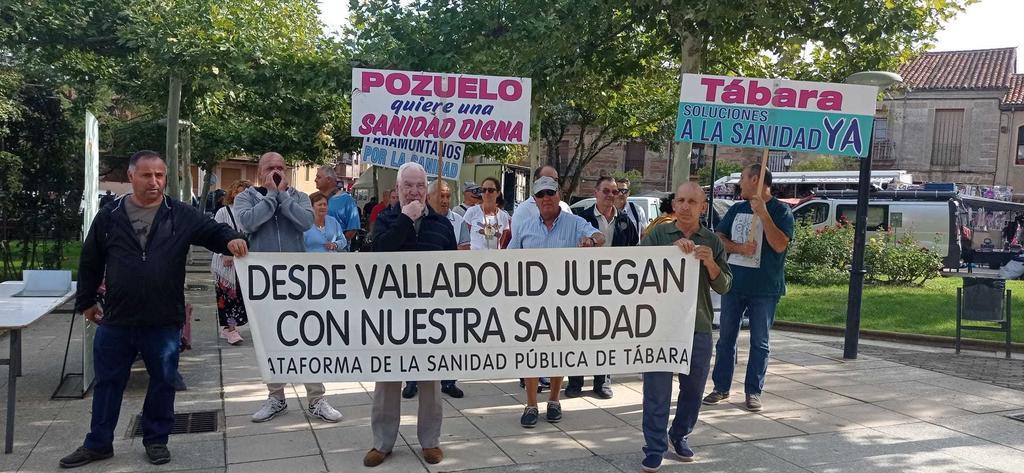 Nueva manifestación de la Plataforma por una Sanidad Pública Digna de la Zona de Salud Básica de Tábara. Fotografía: CEDIDA