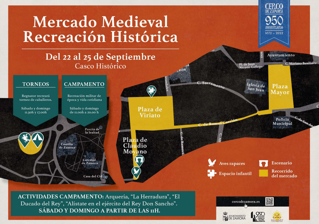 Cartel Mercado Medieval y Cerco de Zamora
