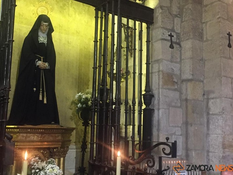 La Virgen de la Soledad en la iglesia de San Juan