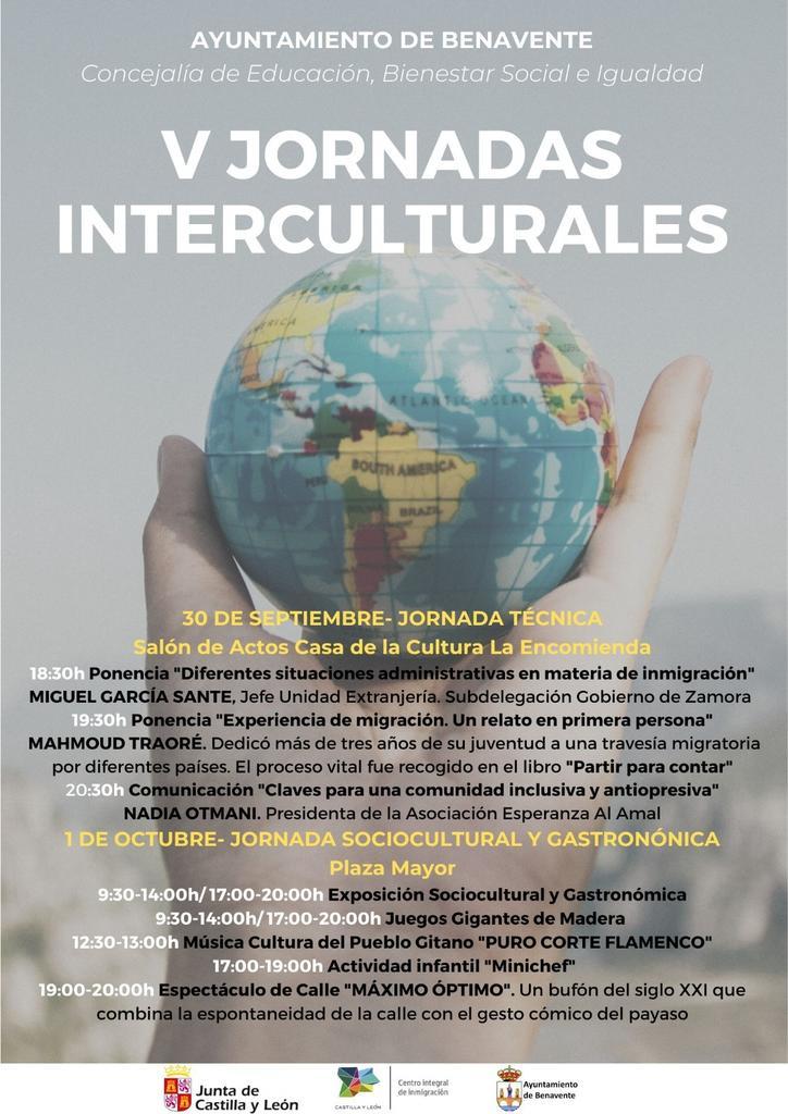 Cartel jornadas interculturales Benavente