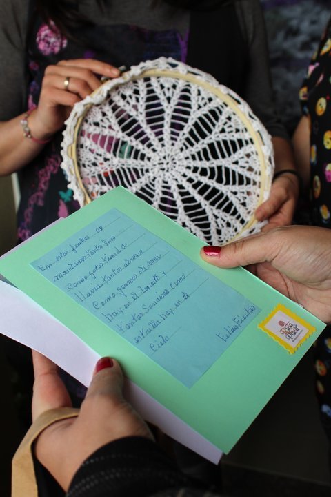Carta enviada por una de las voluntarias de la campaña