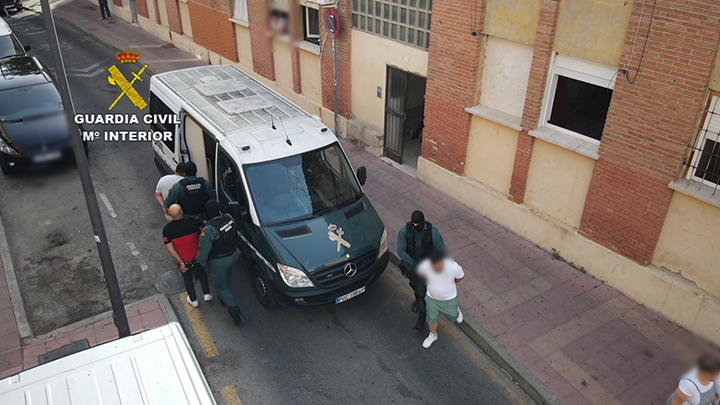 Desarticulada una organización criminal por el robo de más de 15 toneladas de cable de cobre. Fotografía: GC