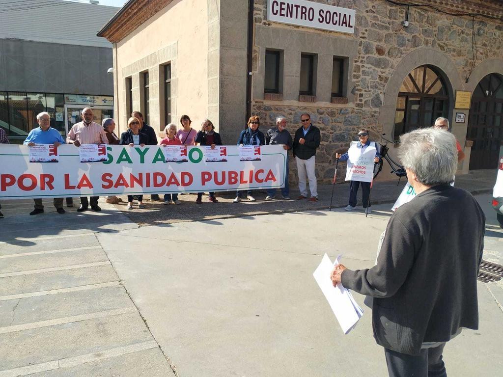 Protesta sanitaria Bermillo y Revuelta por la España Vaciada