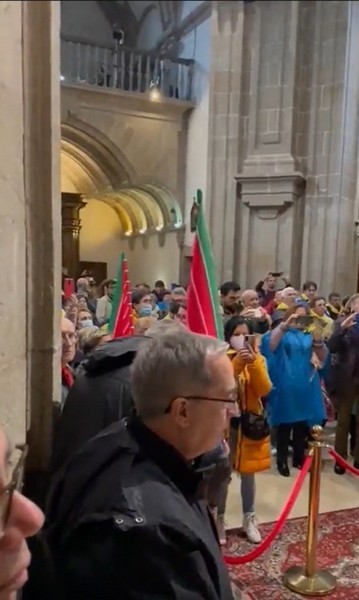 El obispo de Zamora en la iglesia de San Fructuoso