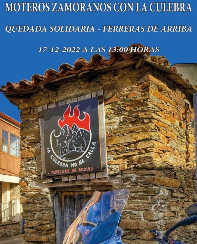 Quedada motera solidaria con la Sierra de la Culebra