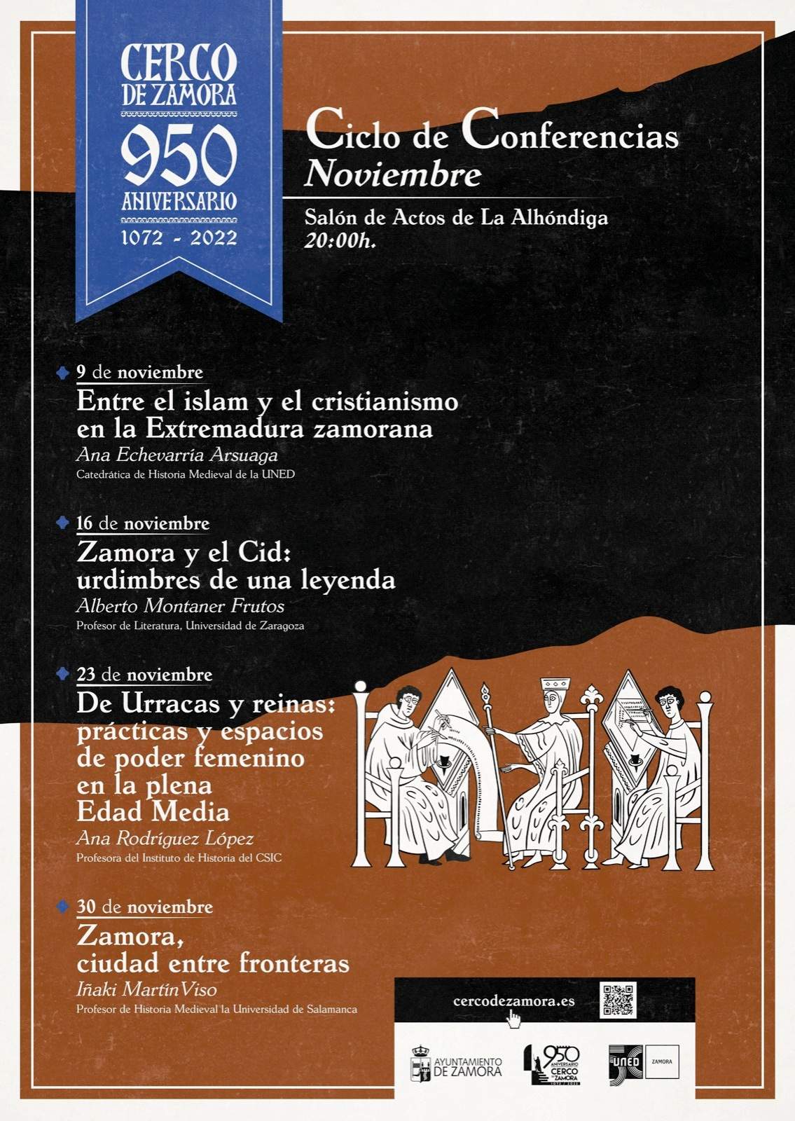 Cartel conferencia 950 aniversario cerco Zamora