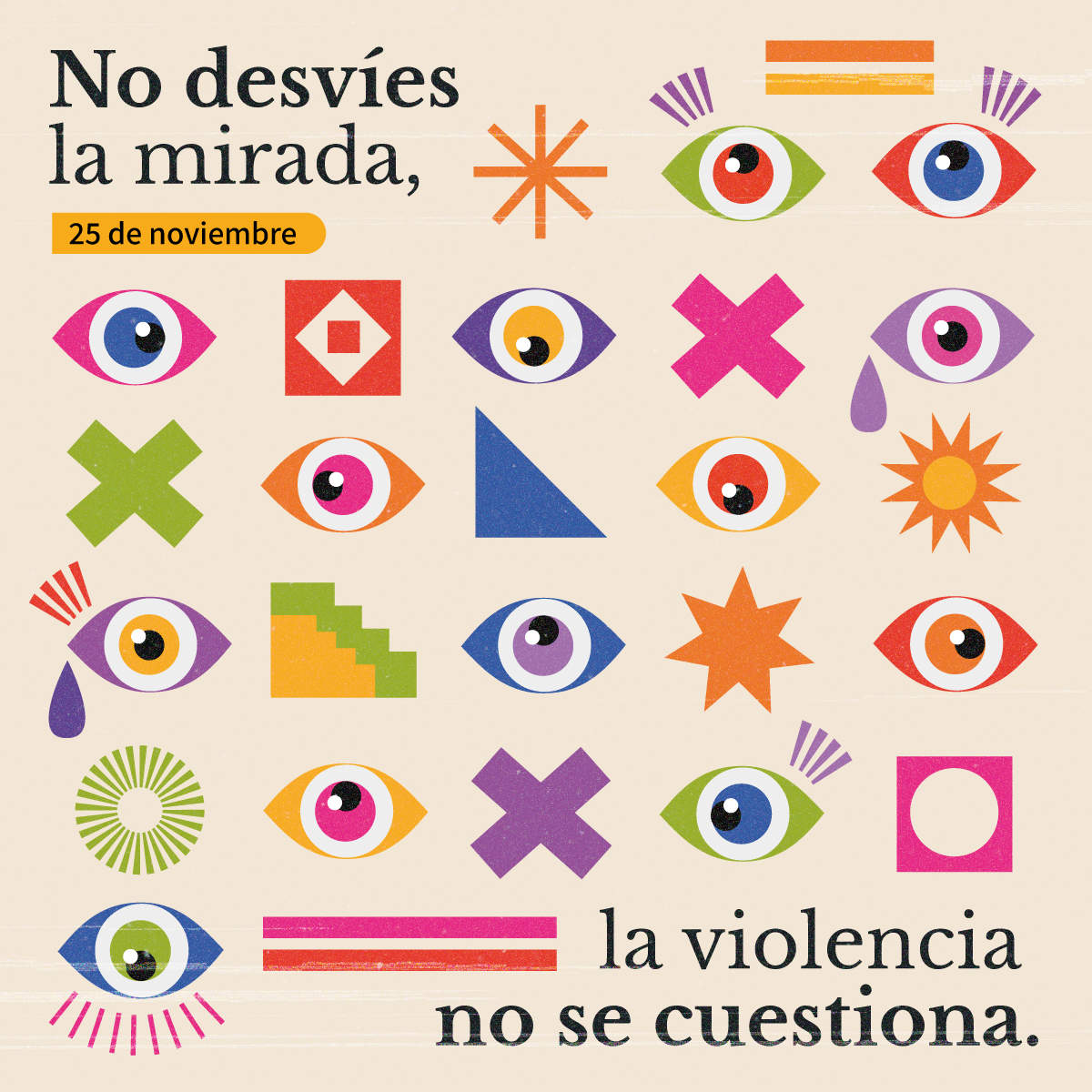 Cartel Cruz Roja violencia de género