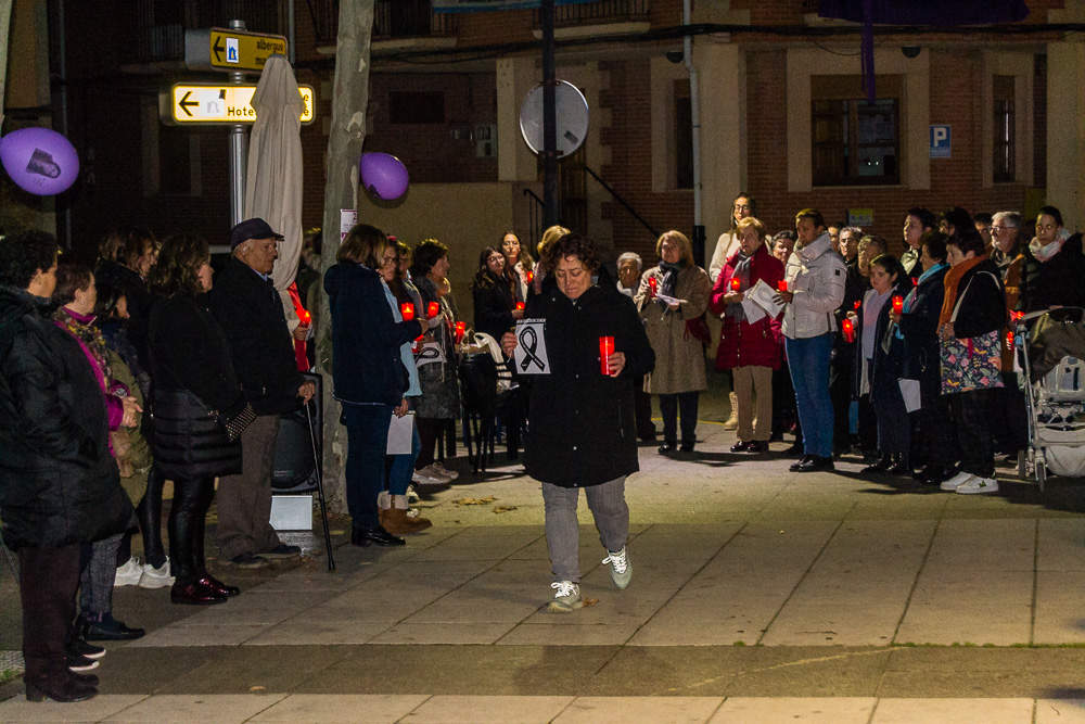 Tábara se sume en el silencio con motivo del 25N. Fotografía: Tu Voz Digital
