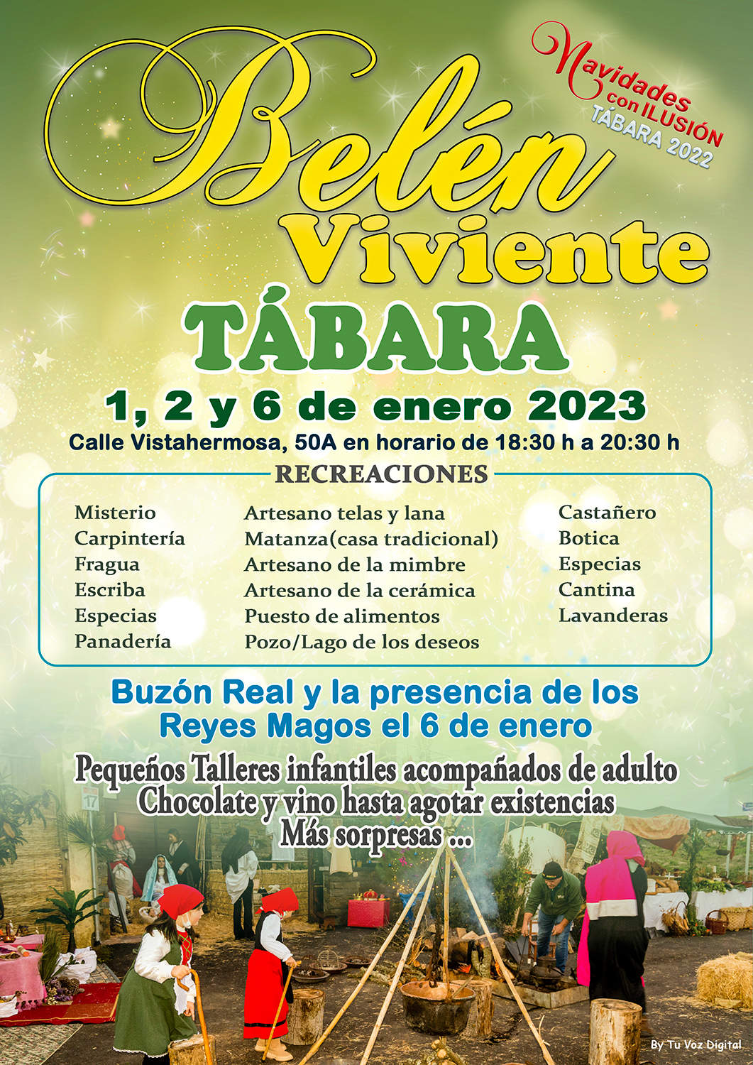 Cartel Belén viviente 22