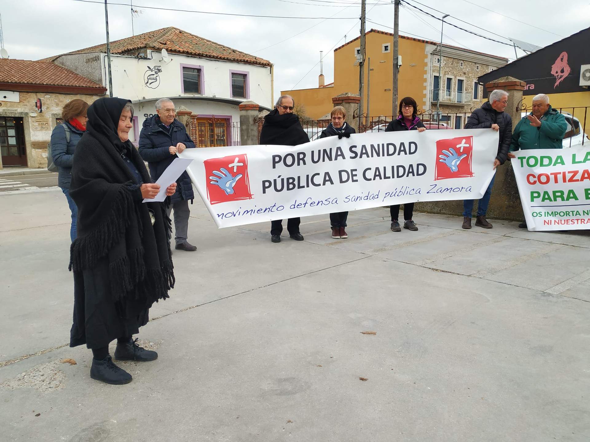 Protesta Sanidad Sayago. Fotografía: CEDIDA