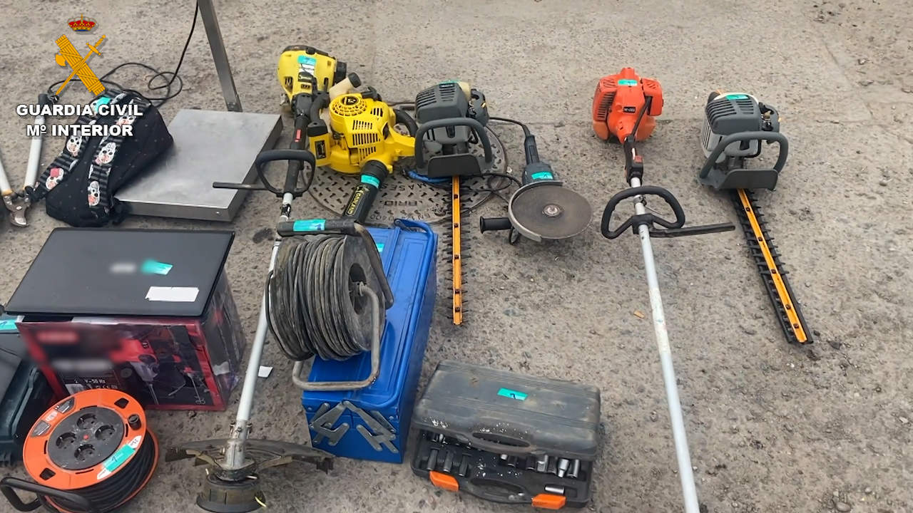 Robo material dentro de la operación "Esculano-Cooper-22". Fotografía: Guardia Civil