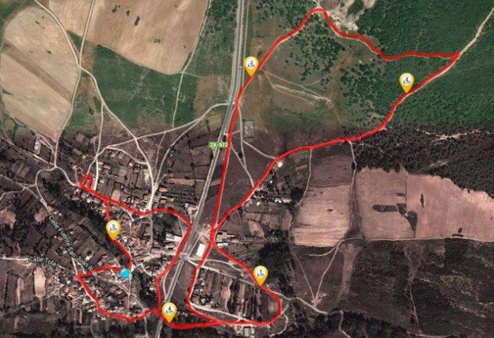 Recorrido San Silvestre del Rebollar