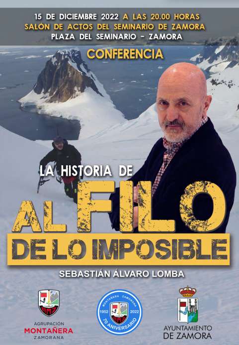 Cartel conferencia Sebastián Álvaro Lomba