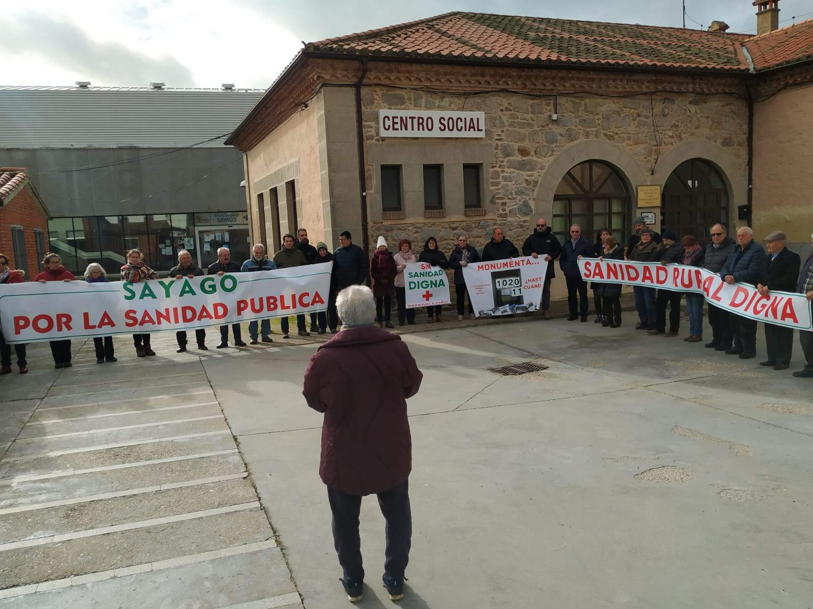 68 protesta de la Plataforma en Defensa de la Sanidad Pública de Sayago. Fotografía: CEDIDA