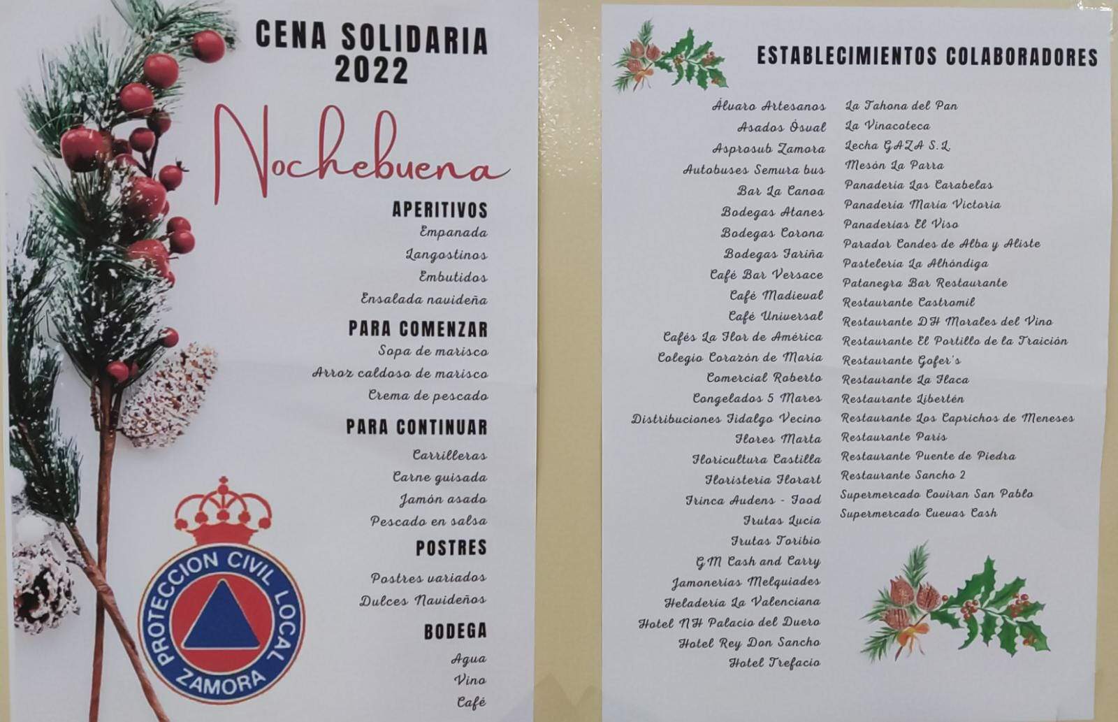 menú protección civil