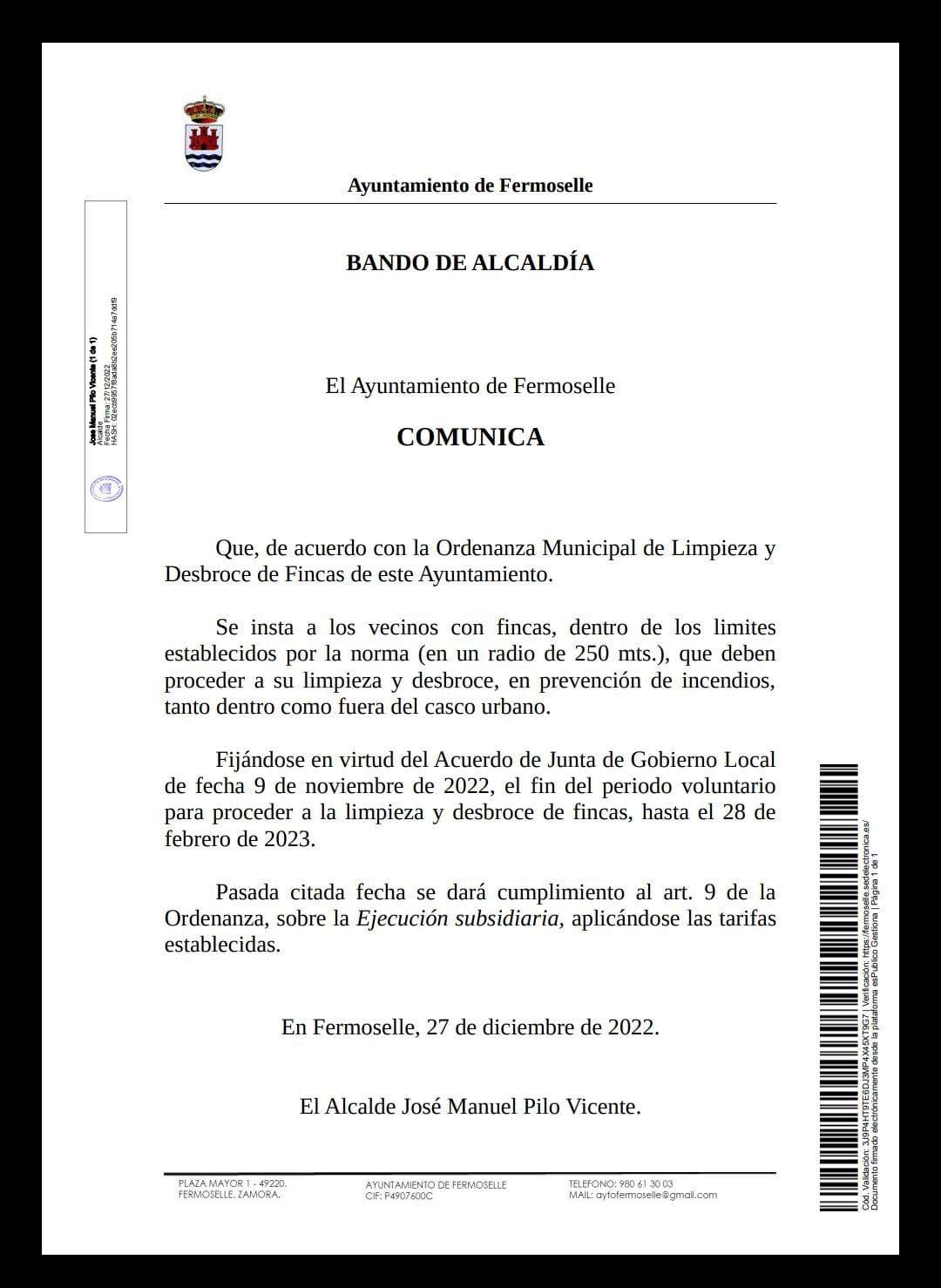 bando fermoselle desbrozo