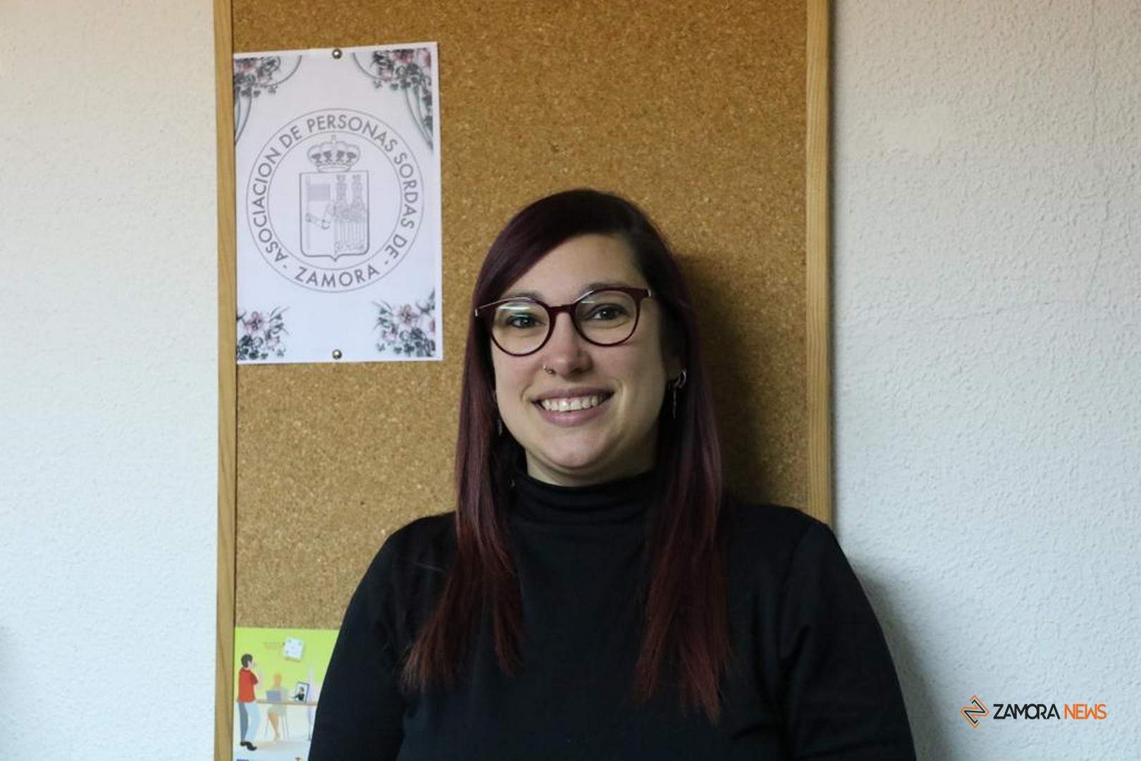 Sara, trabajadora de la Asociación de Personas Sordas de Zamora