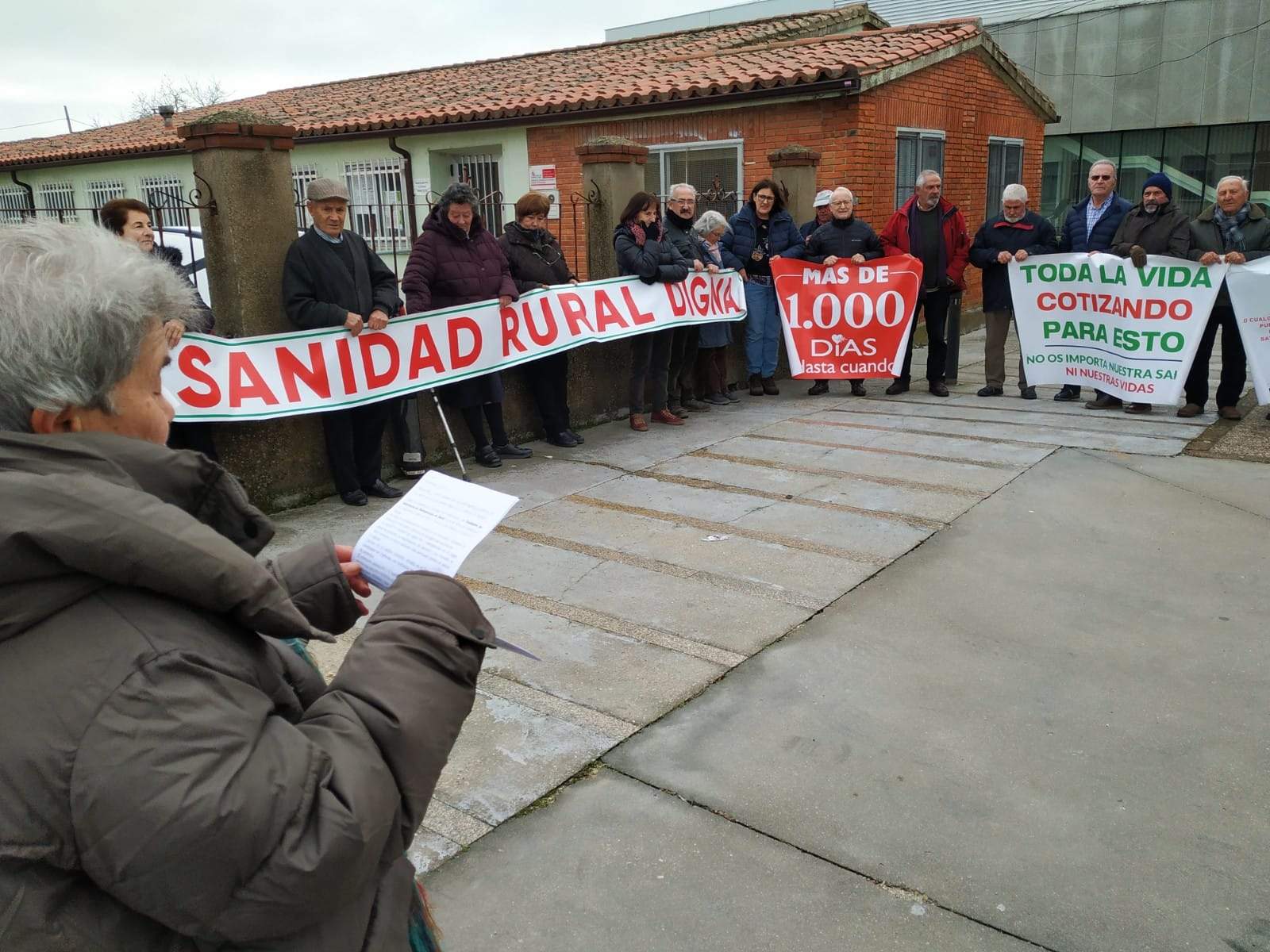 71 protesta de la Plataforma en Defensa de la Sanidad Pública de Sayago. Fotografía: CEDIDA