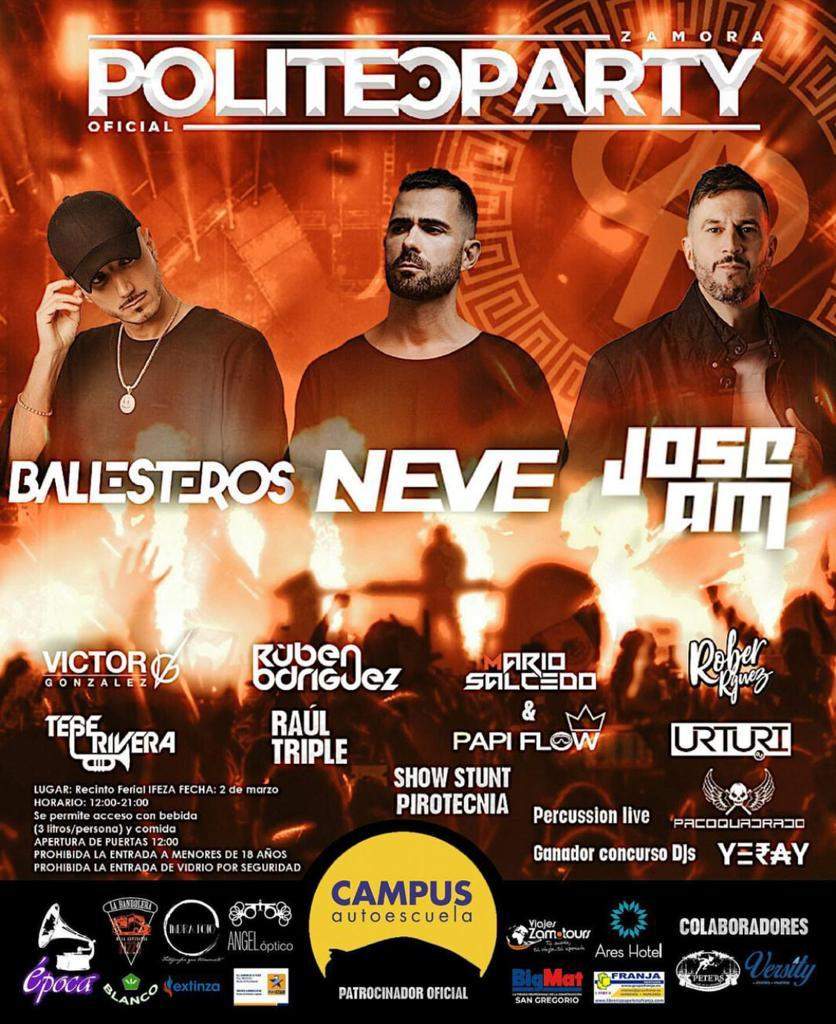 cartel definitivo politec party