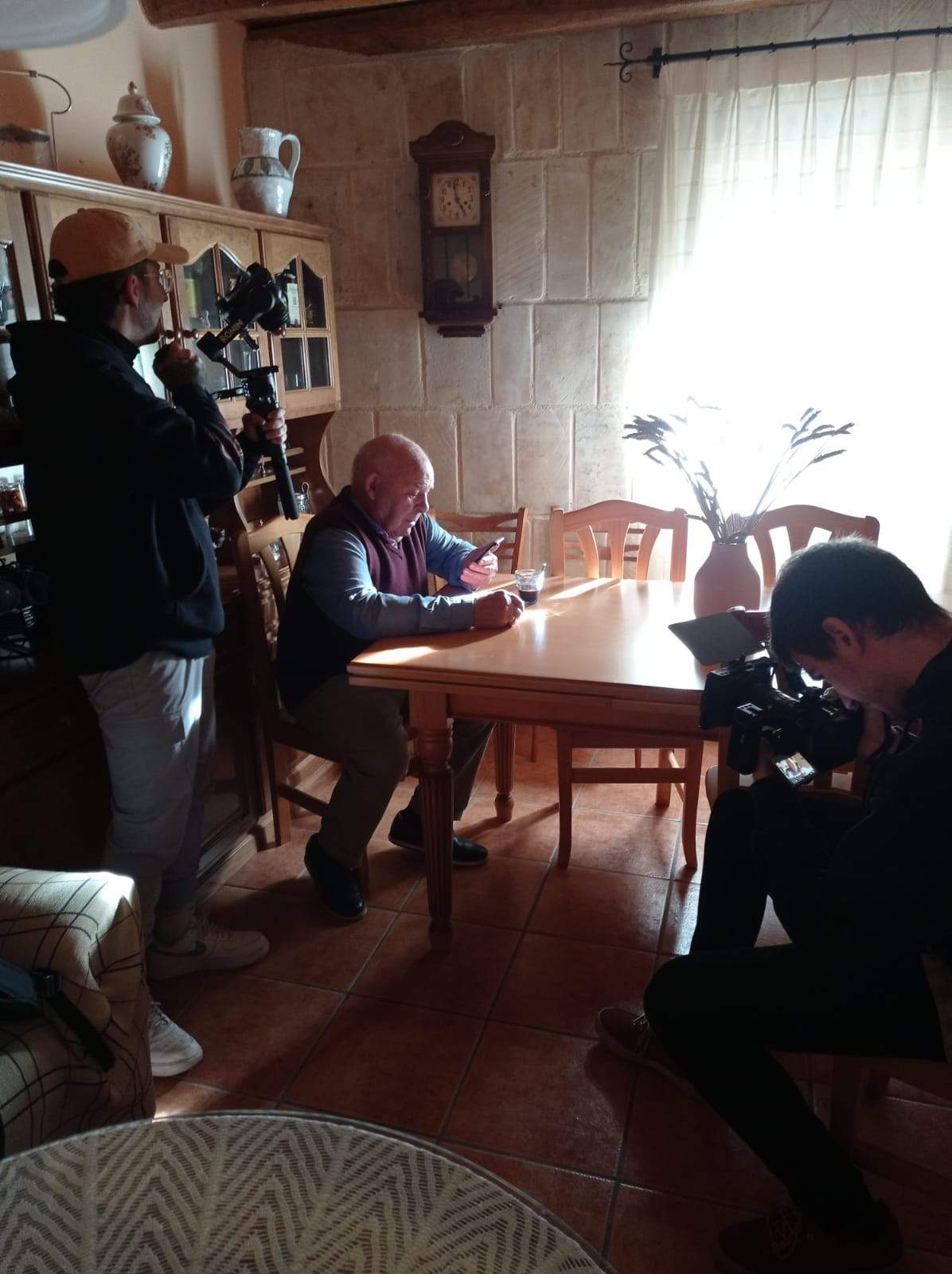 Grabación del videoclip de "Nuestros Campos", en Venialbo. Fotografía: CEDIDA