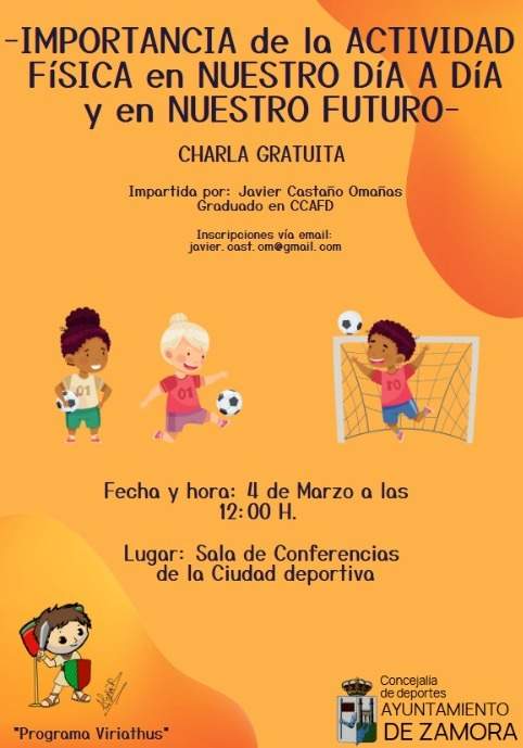 charlas gratuitas dentro del Programa municipal Viriathus