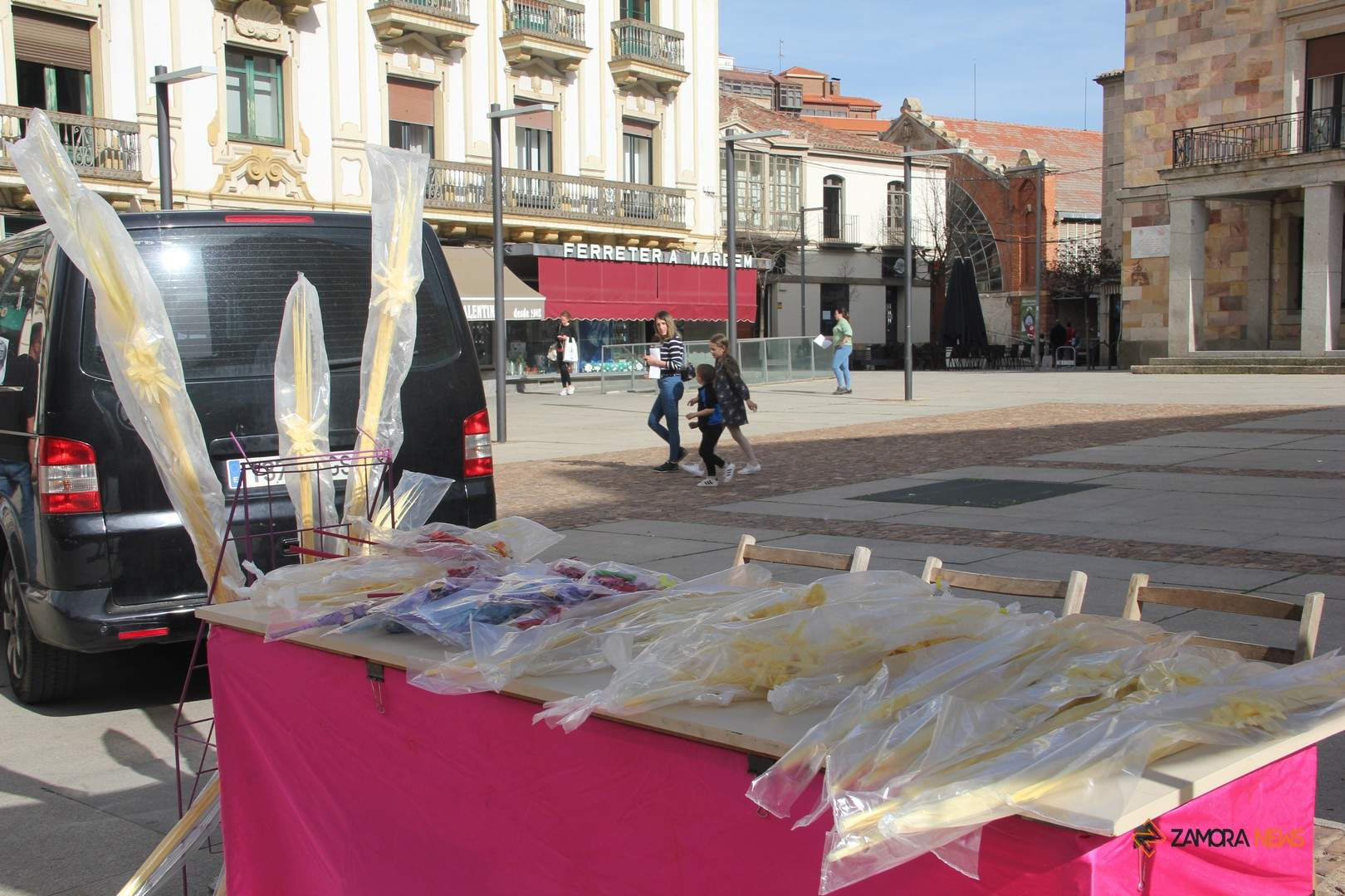 Puesto de palmas en la plaza de la Subdelegación_2