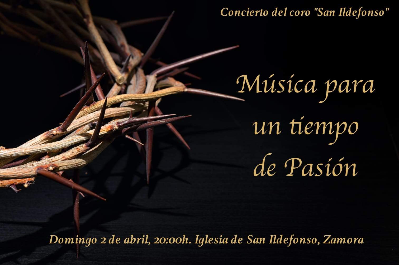 Cartel concierto 'Música para una Pasión'