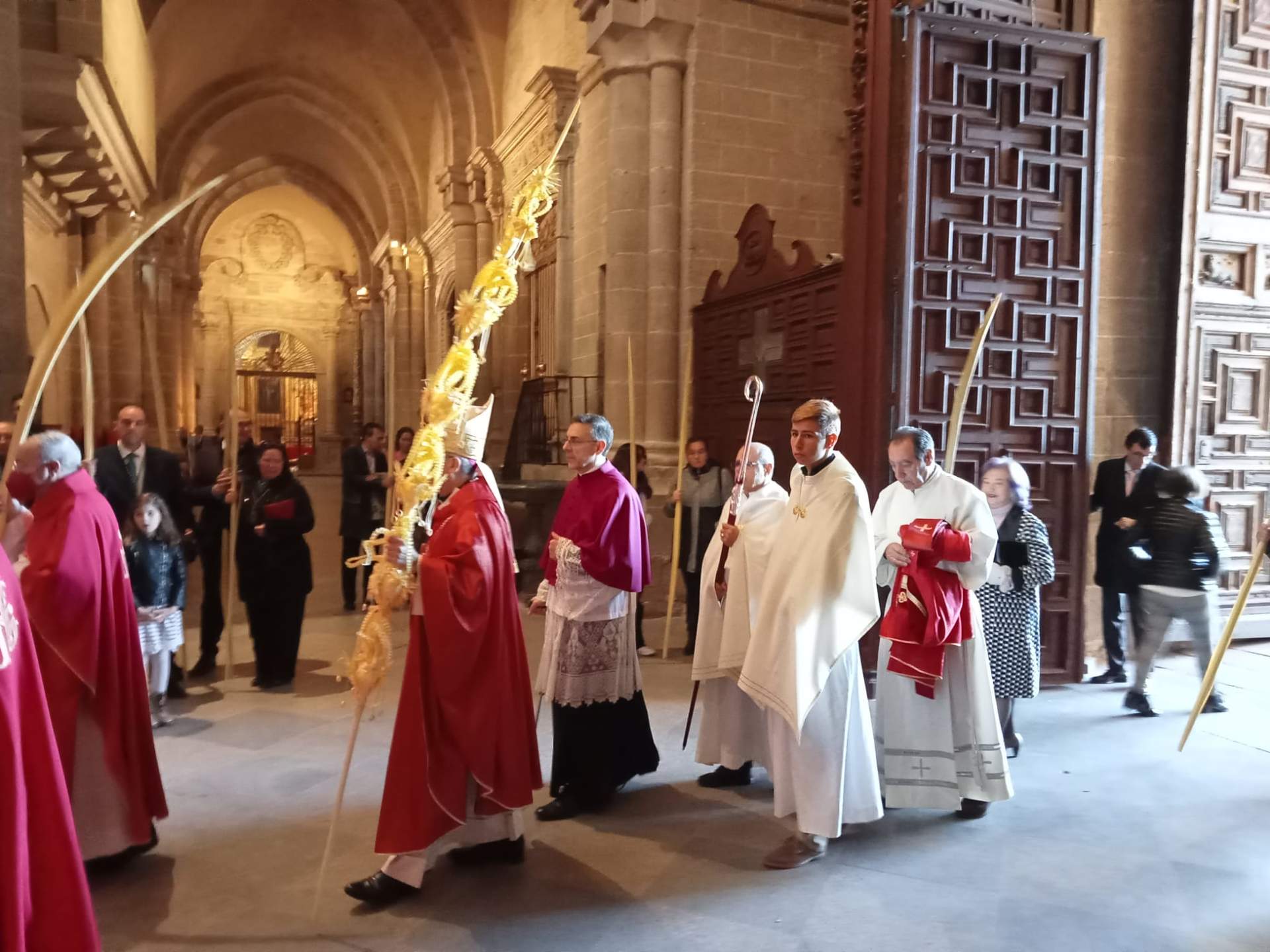 Bendición de palmas y procesión hasta la Catedral. Fotografía: DIÓCESIS DE ZAMORA