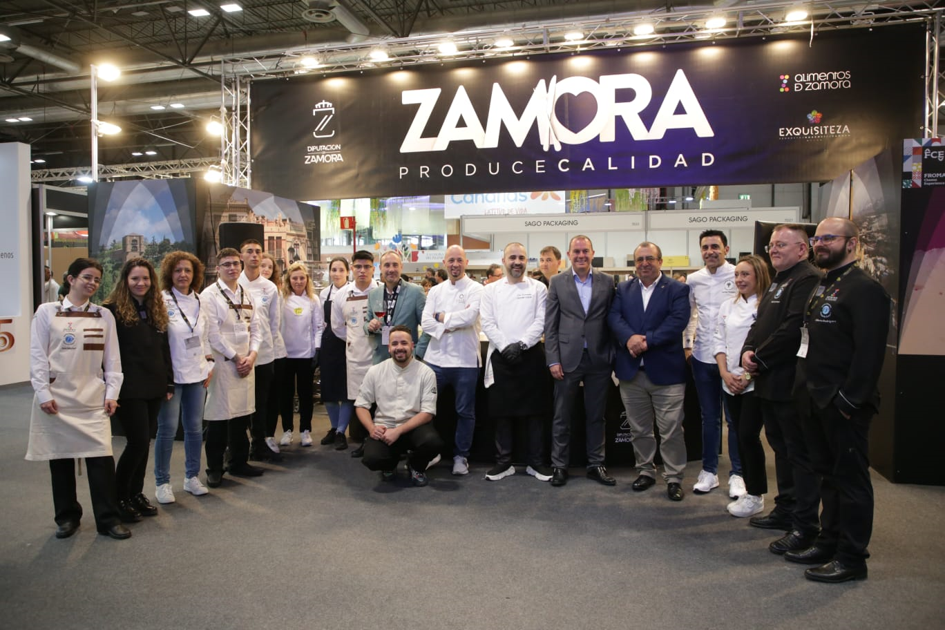 Stand de la Diputación de Zamora, Alimentos de Zamora y ExquisiteZa en el 36 Salón Internacional Gourmet