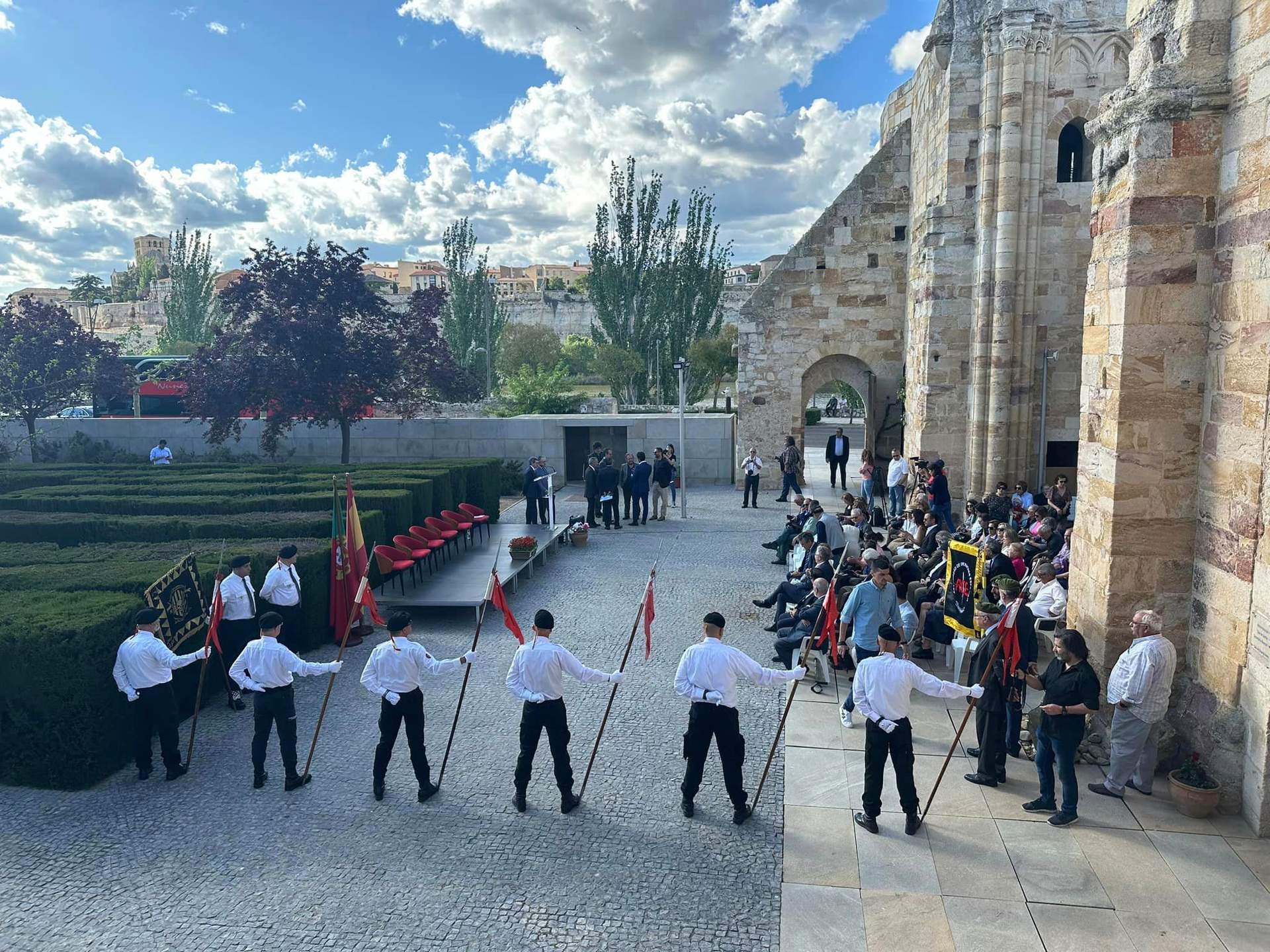 Inauguración escultura Afonso Henriques