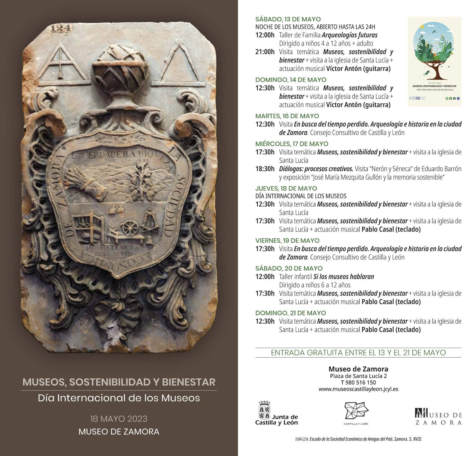 cartel día de los museos