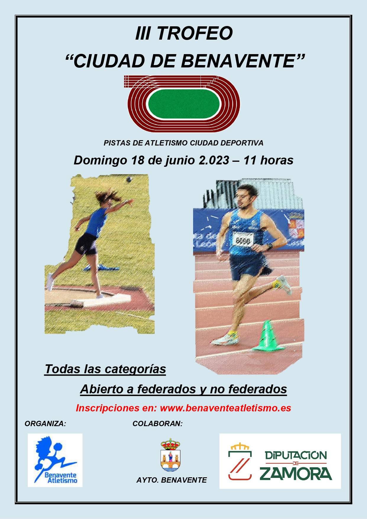 Cartel del III Trofeo 'Ciudad de Benavente'