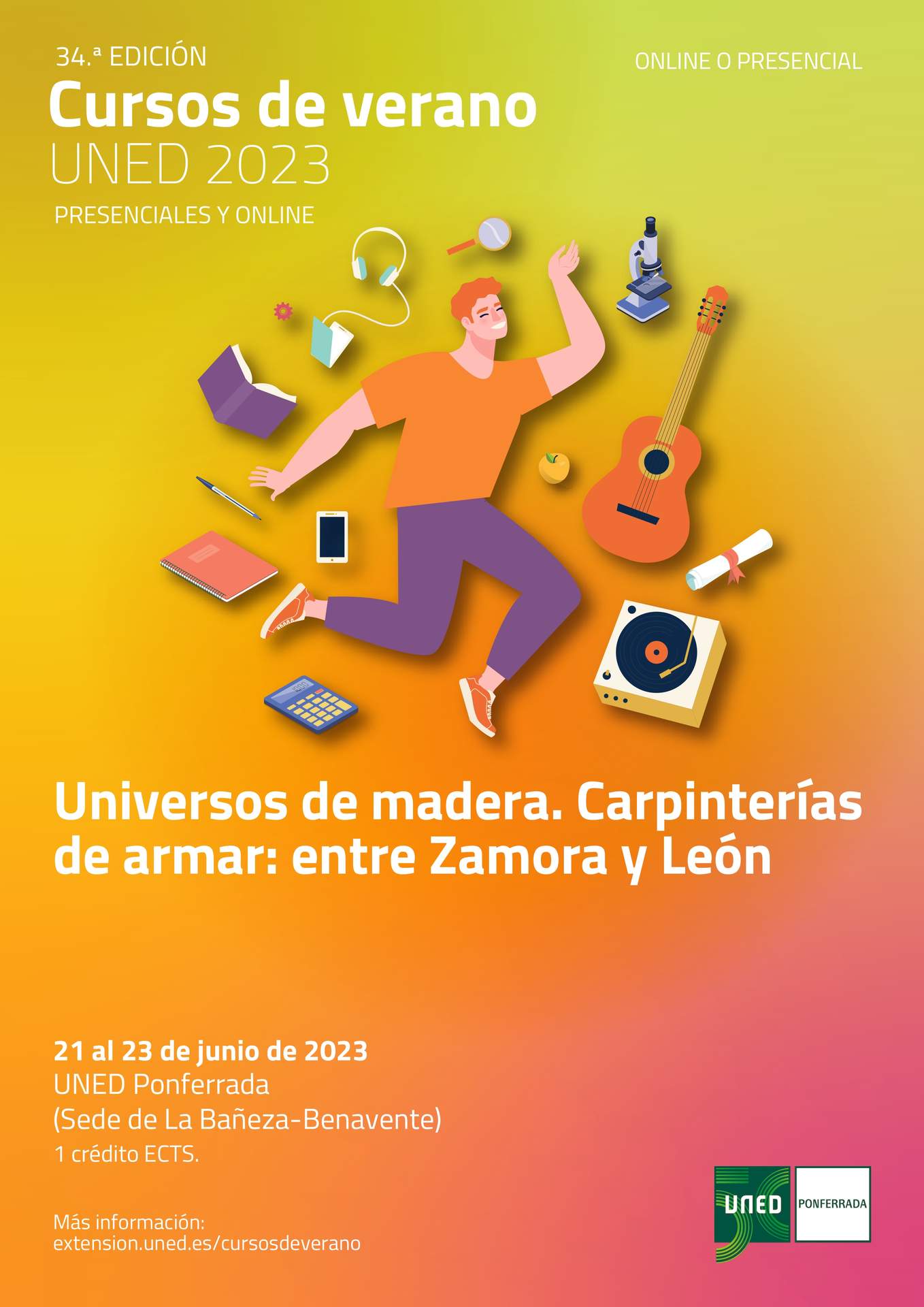 Cartel Universos de Madera
