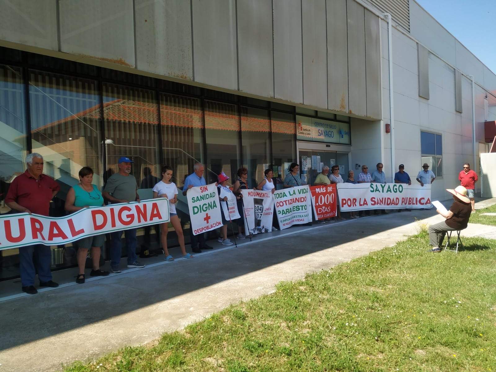 94 protesta de la Plataforma en Defensa de la Sanidad Pública de Sayago. Fotografía: CEDIDA