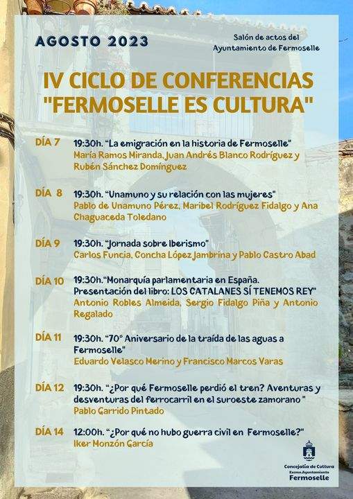 Ciclo de Conferencias Fermoselle es Cultura 2023