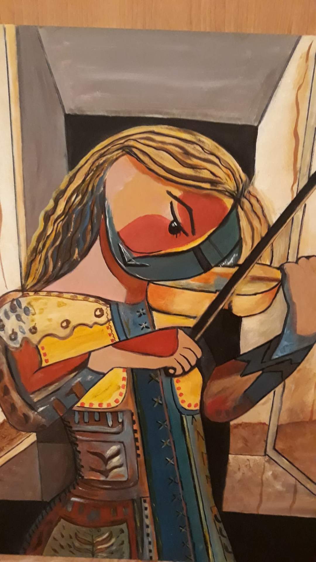 Versión de una obra de Picasso realizada por integrantes de la AC La Mayuela. Fotografía: CEDIDA