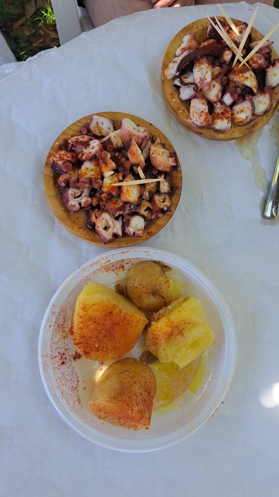 ración de pulpo