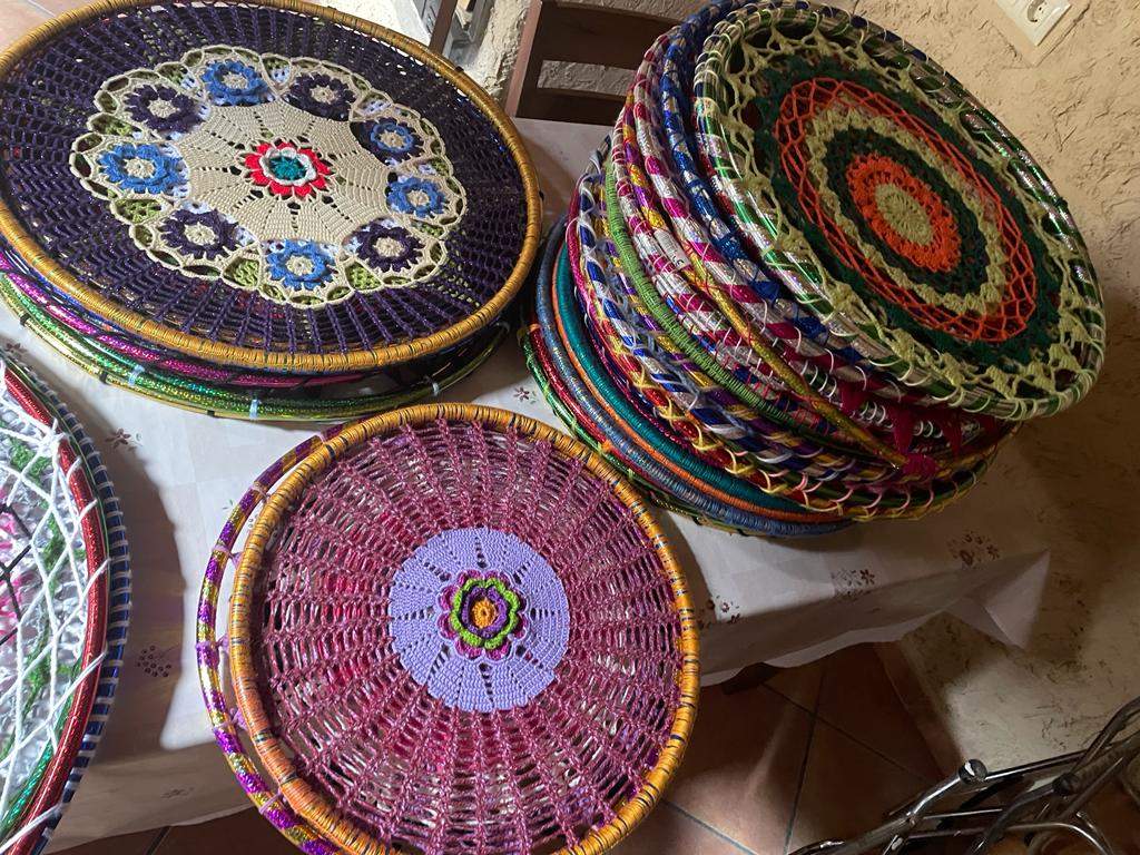 Aros de ganchillo