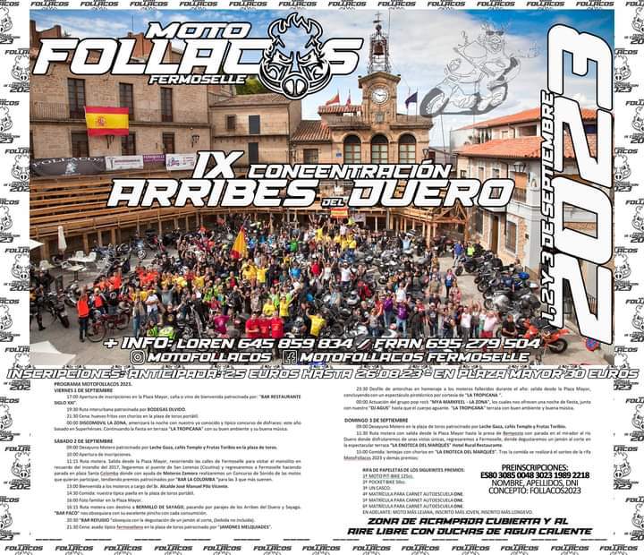 Cartel de la novena edición de Motofollacos