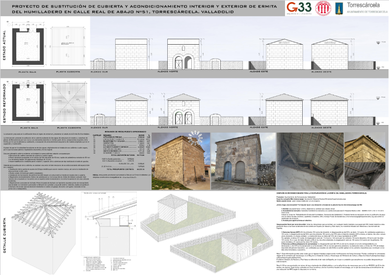 Proyecto de restauración de la Ermita del Humilladero en Torrescárcela, Valladolid. Fotografía: Hispania Nostra